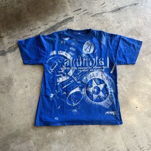 Y2K Akademics AOP T-Shirt Blue Sheriff Mens size XXL